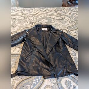 Child's faux leather jacket